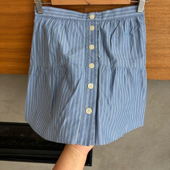 MADEWELL Bistro Mini Skirt in Stripe Blue White
A Line, Size XS - Picture 3 of 6